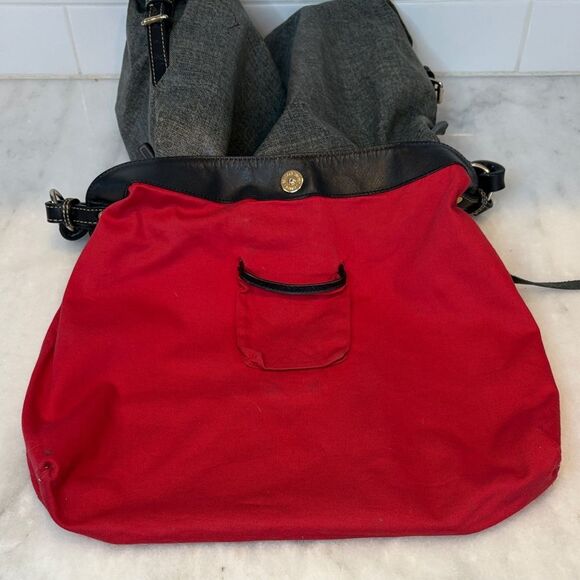 Dooney & Bourke Coated Canvas Denim X-Large HoboShoulder Bag - Picture 13 of 16